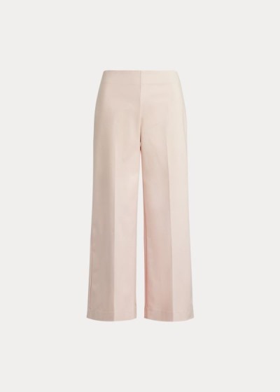 Women's Ralph Lauren Cotton Wide-Leg Pants | 069752YKF